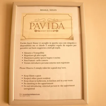 Vendégház La Casa Di Pavida
